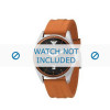 Armani horlogeband AR-0561 Rubber Oranje 23mm 