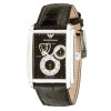 Horlogeband Armani AR4203 Leder Zwart 26mm