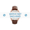 Horlogeband Armani AR5995 Leder Bruin 23mm