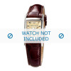 Horlogeband Armani AR0254 Leder Bruin 16mm