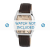 Armani horlogeband AR0934 Leder Bruin 22mm + bruin stiksel
