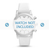 Horlogeband Armani AR1054 Silicoon Wit 20mm