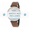 Horlogeband Armani AR1675 Leder Bruin 18mm