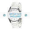 Armani horlogeband AR5859 Silicoon Wit 23mm