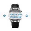 Horlogeband Armani AR5994 Leder Zwart 23mm