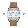 Horlogeband Armani AR6040 Leder Bruin 23mm