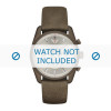 Horlogeband Armani AR6076 Leder Bruin 23mm