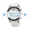 Horlogeband Armani AX1225 Silicoon Wit 22mm