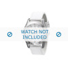 Horlogeband Armani AX2071 Leder Wit 22mm