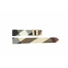 Horlogeband Burberry BU1577 Leder Crèmewit 16mm