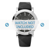 Horlogeband Burberry BU1758 Leder Zwart 20mm