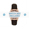 Horlogeband Burberry BU9013 Leder Bruin 20mm