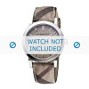 Horlogeband Burberry BU9118 / PVC Antima 31463 Leder Multicolor 18mm