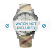 Horlogeband Burberry BU9360 Leder Multicolor 22mm