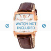 Horlogeband  C4375-1 / C4375-2 / C4375-4 / C4375-6 / C4375-7 Leder Bruin 22mm