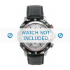 Horlogeband Dolce & Gabbana DW0366 Leder Zwart 23mm