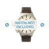 Horlogeband Danish Design iQ15Q711 Leder Donkerbruin 20mm