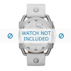 Horlogeband Diesel DZ1577 Leder Wit 24mm