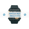 Horlogeband Diesel DZ7196 Leder Zwart 34mm