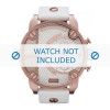 Horlogeband Diesel DZ7271 Leder Wit 24mm