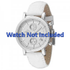 Horlogeband Fossil ES2202 Leder Wit 18mm