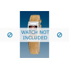 Festina horlogeband F16230 / F16230/40 F16230/4 Leder Beige 18mm + wit stiksel