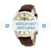 Horlogeband Fossil ME3027 Leder Bruin 22mm