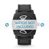 Horlogeband Fossil ME1121 Leder Zwart 24mm