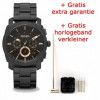 Fossil FS4682 Machine Quartz horloge Heren Zwart