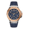 Horlogeband Guess W0040G6 Leder/Textiel Blauw 22mm