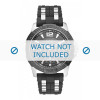Horlogeband Guess W0366G1 Rubber Zwart 24mm