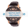 Horlogeband Hugo Boss 1512507 / HB-94-1-34-2215 Leder Zwart 24mm