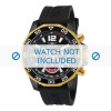 Horlogeband Invicta 7434 Rubber Zwart 22mm