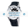 Jaguar horlogeband J630/1 / J630/1 / J630/2 / J630/3 / J630/A / J630/B / J630/C / J630/D / J630/E / J630/F / J630/G / J630/H  Leder Zwart 24mm + wit stiksel