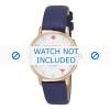 Horlogeband Kate Spade New York KSW1040 Leder Blauw 16mm