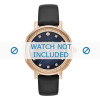 Horlogeband Kate Spade New York KSW1051 Leder Zwart 16mm