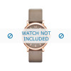 Horlogeband Marc by Marc Jacobs MBM1266 / MBM3244 Leder Taupe 18mm