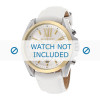 Horlogeband Michael Kors MK2282 Leder Wit 22mm