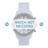 Horlogeband (Band + Kastcombinatie) Michael Kors MK5300 Silicoon Wit 20mm
