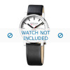 Horlogeband Mondaine A667.30344.11SBB / BM20001 Leder Zwart 20mm