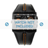 Horlogeband Police 11397JSB-02A / 13497JS-02 Leder Zwart 44mm