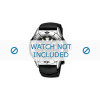 Horlogeband Pulsar V145-X010 / PUA115X1 Rubber Zwart 22mm