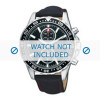 Horlogeband Pulsar PF3963X1 / YM62-X229 / PN041X Leder Zwart 20mm
