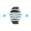 Horlogeband Seiko 7T86-0AC0 / SPC133P1 / 4LD4JB Leder Zwart 22mm