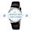 Horlogeband Seiko 7N32-0DP0-SKK693P1 Croco leder Zwart 18mm