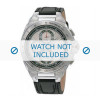 Horlogeband Seiko 7T62 0GW0 / SNAA37P1 / 4LC4JB Leder Zwart 13mm