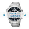 Horlogeband Seiko V172-0AG0 / SSC075P1 / M0E6314J0 Staal 21mm