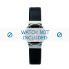 Horlogeband Skagen 355SSLB Leder Zwart 14mm