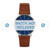 Horlogeband Skagen SKW6355 Glad leder Cognac 20mm