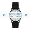 Horlogeband Skagen SKW6376 Mesh/Milanees Zwart 20mm